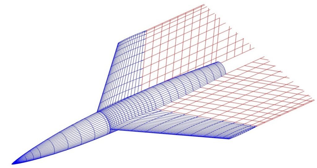 Wing-fuselage combination with wake